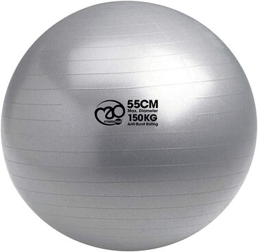 Фітнес м'яч Fitness Mad анти-вибуховий, 55 см, 150 кг, білий