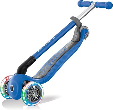 Дитячий самокат GLOBBER Primo Foldable Lights, 3-колісний, LED колеса, регульована висота, колеса 120/80 мм, ABEC 5
