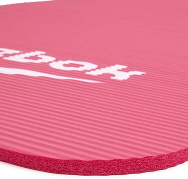 Reebok килимок для фітнесу 10 мм рожевий – нековзкий гімнастичний килимок з натурального каучуку, для йоги, тренувань та домашнього спорту