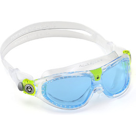Дитяча плавальна маска Aquasphere Seal Kid 2, прозора з блакитними лінзами, універсальний розмір