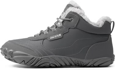 NORTIV 8 Чоловічі теплі зимові черевики, зручні зимові чоботи для дому (39 EU, сірий)