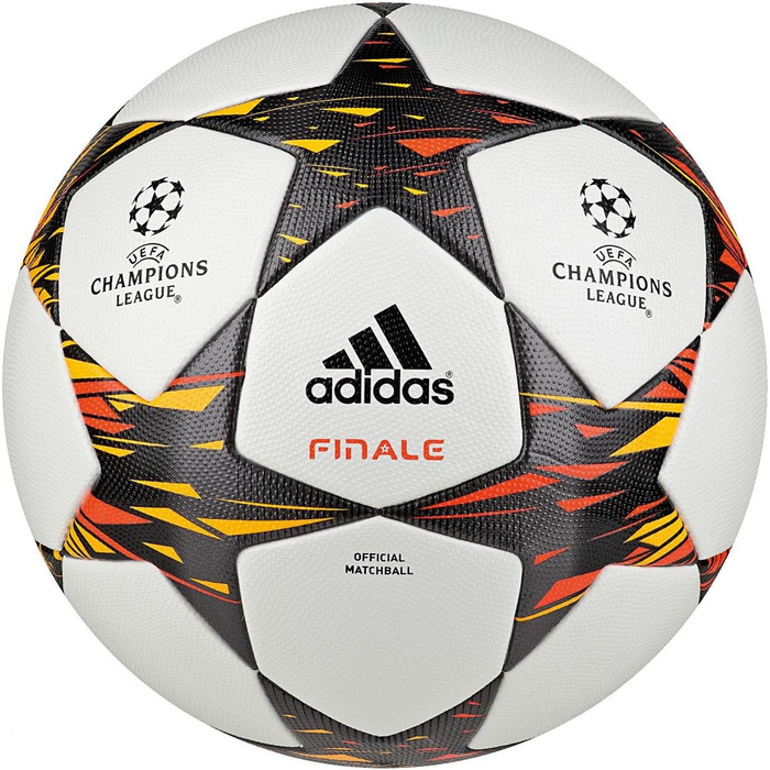 Футбольний м'яч adidas Finale 14, офіційний, розмір 5, білий/червоний/жовтий