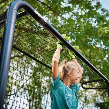 Футбольні ворота BERG SportsGoal для саду та тренувань, металеві стійкі ворота з прецизійною сіткою, всепогодні, для дітей та дорослих, розмір S (180x120 см)