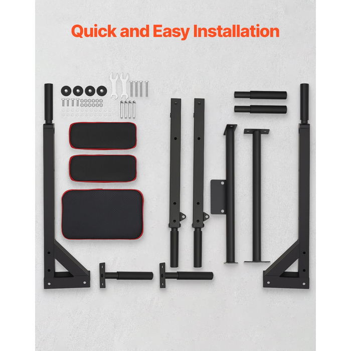 Кімнатна турнік VEVOR, турнік для дому, турнік для фітнесу, турнік для верхньої частини тіла, Power Tower Set, до 200 кг