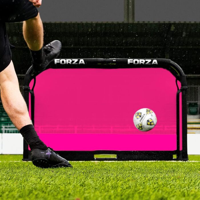 Ворота футбольні FORZA 1,2м x 0,76м, складані, з сумкою (рожевий)