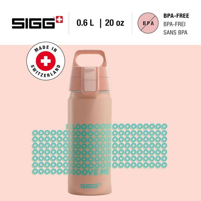 SIGG Алюмінієва пляшка для дітей WMB ONE 0,6 л для газованих напоїв, герметична, легка, BPA-free, для спорту і школи