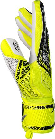 Воротарські рукавиці Reusch Attrakt Grip (жовто-срібно-чорні) для тренувань та ігор на штучному та натуральному газоні, розмір 7-11