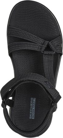 Шльопанці Skechers для жінок, чорні, розмір 40 EU, текстиль