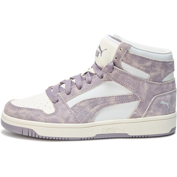 Кросівки PUMA Rebound Layup Mid для жінок, 42 EU, сірий, сливовий, білий, Ah25
