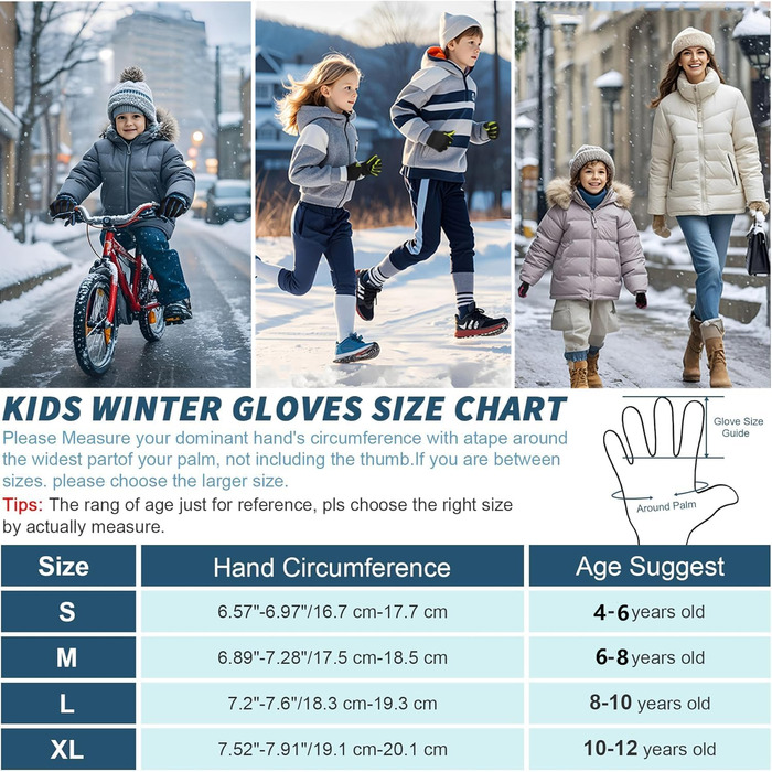 Дитячі зимові рукавички Softshell, водонепроникні, теплі спортивні рукавички для їзди на велосипеді та катання на конях, флісові рукавички для активного відпочинку, чорно-рожеві для хлопчиків та дівчаток L