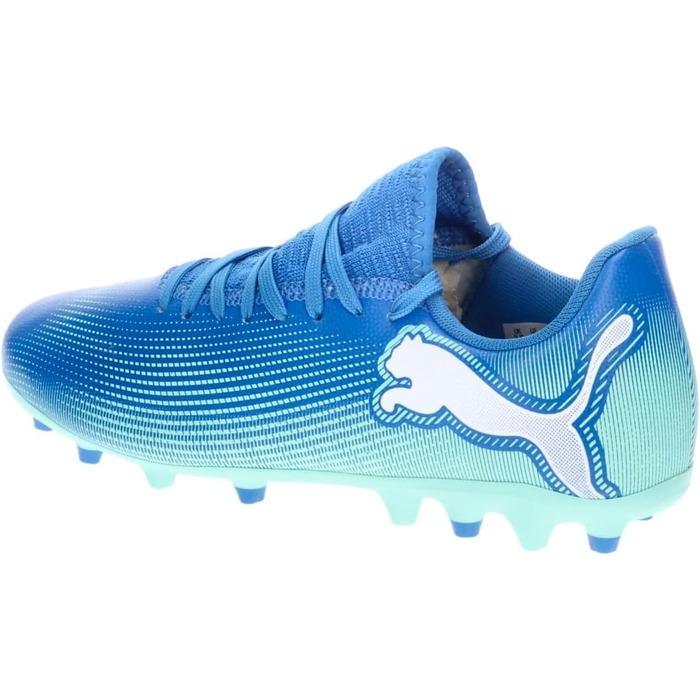 Дитячі футбольні черевики PUMA Unisex, розмір 32.5 EU, кольори Hyperlink Blue/Mint/Puma White