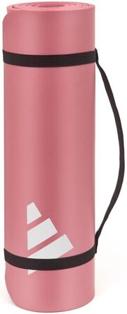 Килимок для йоги Adidas Tie-Dye – 10 мм NBR, нековзний, для захисту суглобів, з ручкою, товстий килимок для пілатесу та фітнесу, 183x61 см (світло-рожевий)