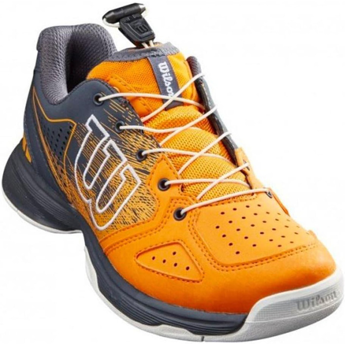 Тенісні кросівки Wilson KAOS QL Junior - білі дитячі кросівки (39 EU, Autumn Glory Ebony White)