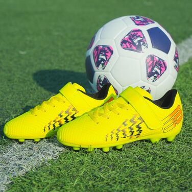 Дитячі футбольні бутси JABASIC для гри на твердих поверхнях, розмір 37 EU, колір лайм