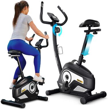 Hometrainer TREX SPORT TX-400MB RECK: фітнес-велосипед з регульованим магнітним опором та LCD-монітором, білий
