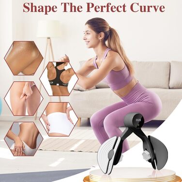 Тренування тазового дна Oberschenkel: пристрій для тренування м'язів стегон, тазу та ніг для дому, чорний