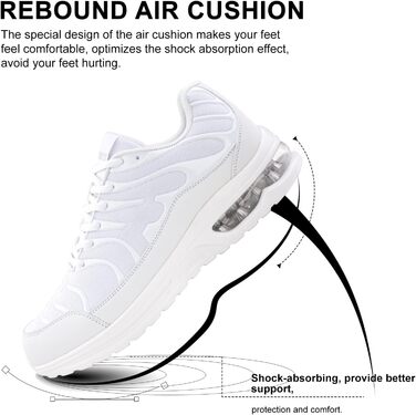 Кросівки Hitmars для бігу та занять спортом: чоловічі та жіночі, білі та чорні, розміри EU 36-48