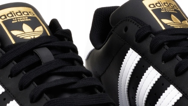 Кросівки adidas Superstar чорні/білі EG4959 шкіряні, розмір 40 2/3