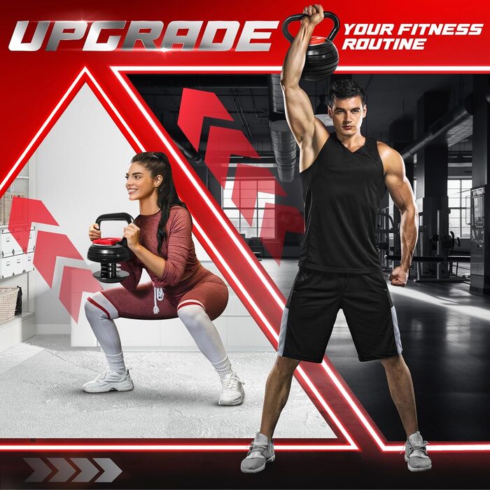 Кетлбел Yes4All регульований, чорний. Вага для тренувань, фітнесу, силових вправ. Регульований грифель для гантелей та дисків.