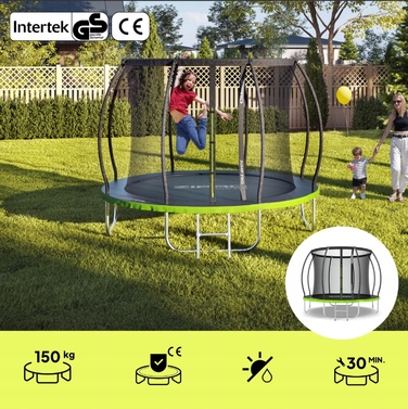 Дитячий садовий батут ZIPRO 8ft (252 см) із сіткою
