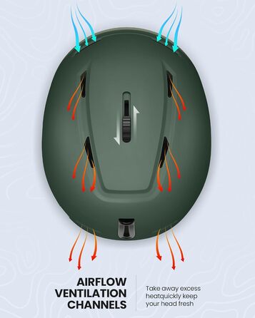 Шолом для сноуборду та лиж OutdoorMaster MIPS, вентиляція, полікарбонат, універсальний розмір, для чоловіків і жінок