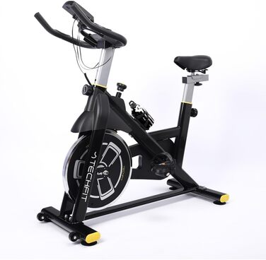 Фітнес-велотренажер TechFit з маховиком 8 кг, 99 рівнів опору, регульоване сидіння/кермо, датчик пульсу, тримач для планшета, до 120 кг, ергономічні педалі, для початківців та професіоналів