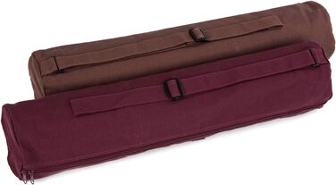 Сумка для йоги Yogistar Yogibag Basic 65 см з бавовни, бордова з Om, на блискавці