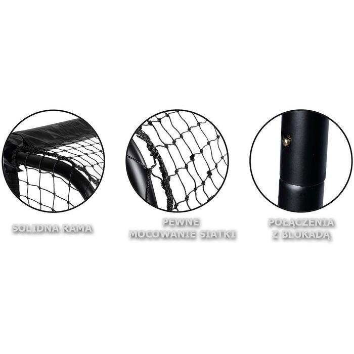 Переносні складані футбольні ворота зі сталі 240x160x85 см Enero