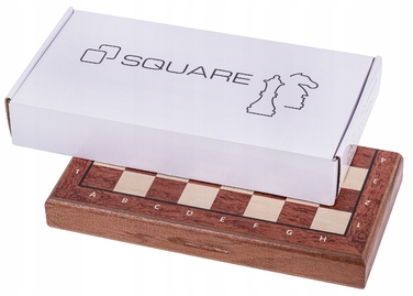 Square — великі дерев'яні магнітні шахи 380, червоне дерево + 2 додаткові ферзі