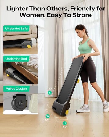 Компактна бігова доріжка Walking Pad для дому та офісу, під стіл