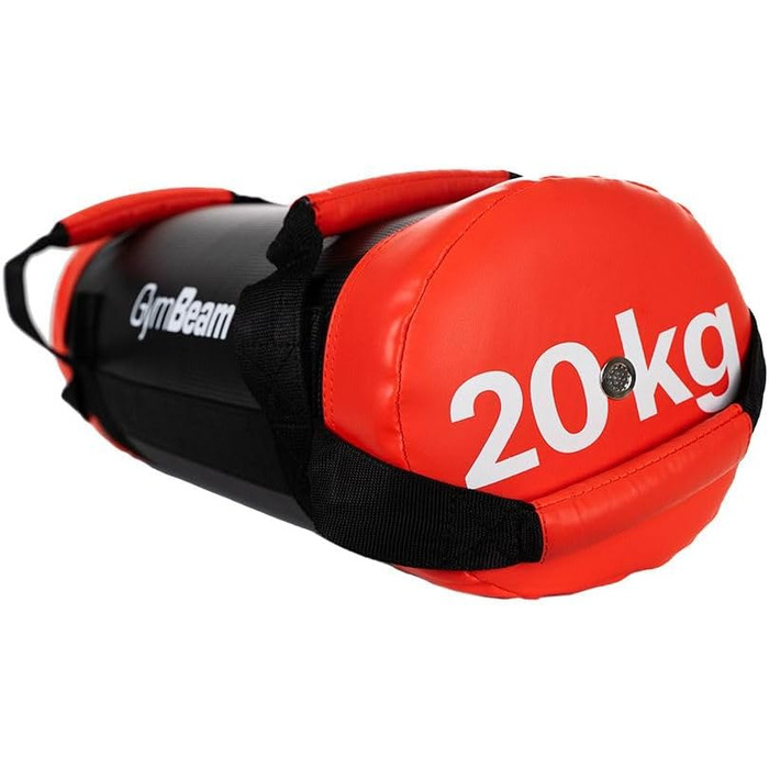 GymBeam Powerbag 20 кг - мішок для кардіо та HIIT тренувань, вага 20 кг, з ПВХ-покриттям та поліуретановими ручками, для присідань, станової тяги та іншого