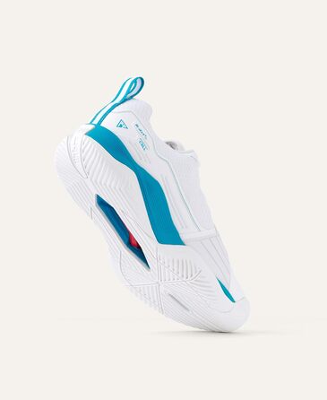 Тенісне взуття Wilson Rush Pro 4.5 Oz для чоловіків, розмір 46 2/3 EU, білий/білий/Atomic Blue