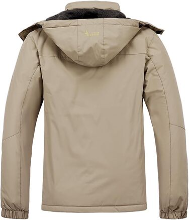 Чоловіча лижна куртка Warm Winter Schnee Mantel - Водонепроникна вітрозахисна куртка для сноубордингу, хайкінгу та подорожей, хакі L