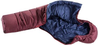 Дитячий спальник Deuter Starlight (марон-темно-синій) для кемпінгу та подорожей