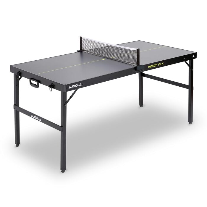 Стіл для пінг-понгу JOOLA Midsize, сучасний дизайн, сітка в комплекті, чорний/зелений