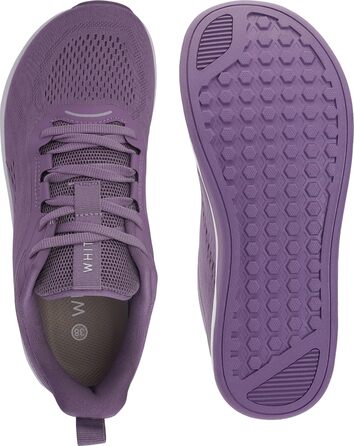 Barefoot Shoes WHITIN Unisex Широкі пальці | Мінімалістичні босоніжки з підошвою Zero-Drop, 38 EU, фіолетовий