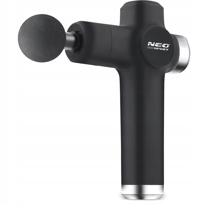 Перкусійний масажер для тіла Neo-sport NS-501, 8 насадок, чорний