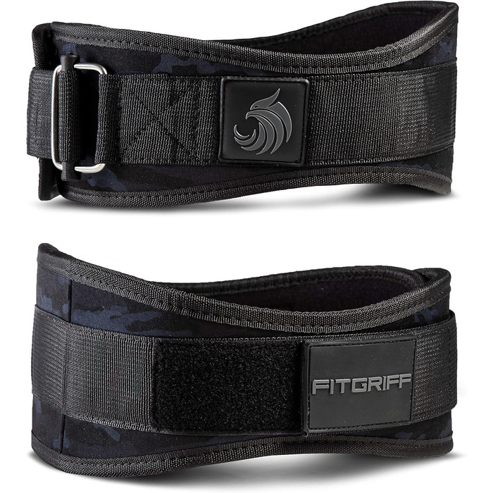 Пояс для важкої атлетики FITGRIFF V2, камуфляж, XS – для жінок і чоловіків, бодібілдинг, кросфіт, тренувальний пояс