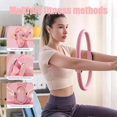 Набір для пілатесу: Magic Circle, еластичні стрічки, м'яч, шкарпетки, ролер. Тренування вдома для жінок та початківців