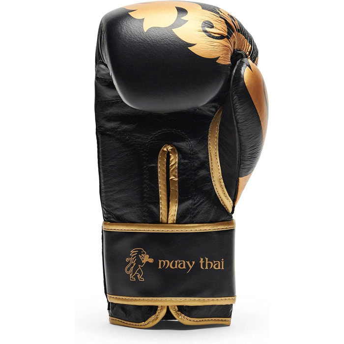 Боксерські рукавички LEONE 1947 Muay Thai 12 унцій, чорні