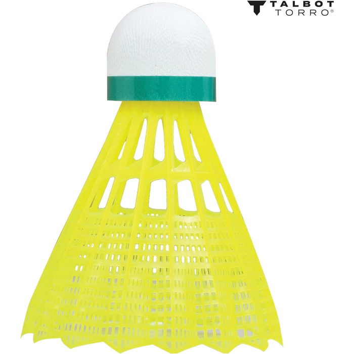 Badminton balls Talbot-Torro Tech 350 - 3 або 6 штук, різні кольори/швидкості, нейлонові, для гри в приміщенні та на вулиці.
