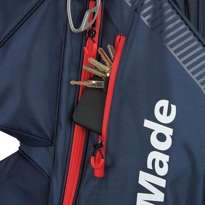 Сумка для гольфу TaylorMade Pro Stand & Cart Bag Navy/Red, для використання з гольф-карт