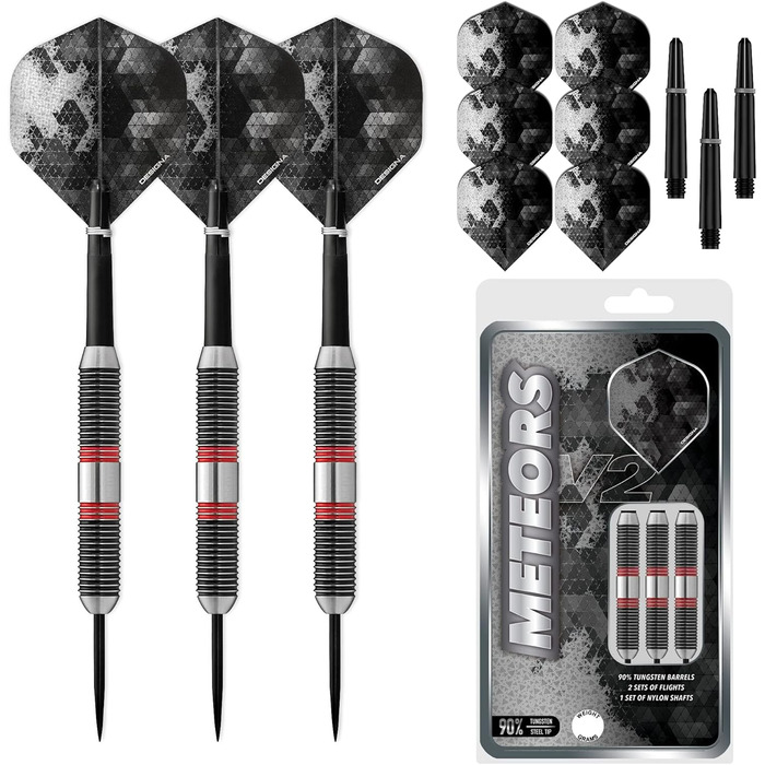 Designa Heavy набір дротиків 30-48 г, вольфрам V2 Meteoren, накатка, 40 г M3