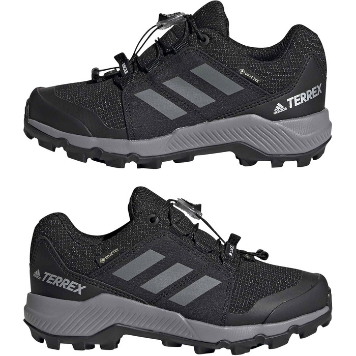 Дитячі трекінгові черевики Adidas Terrex GORE-TEX, чорний/сірий/чорний, 34 EU