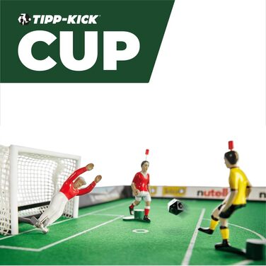 TIPP-KICK Кубок 108x71 см з бортами – ігровий набір з 2 гравцями, 2 воротарями, 2 воротами з сіткою, 2 м'ячами, ігрове поле з фетру