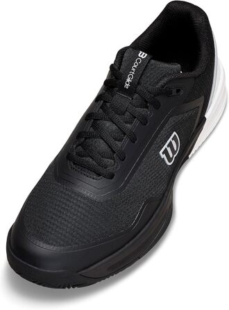Тенісні кросівки Wilson Courtglide Schwarz WRS339790 (42 EU, Широкий розмір, Чорно-білі)
