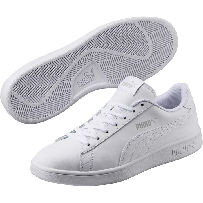 Кросівки Puma Smash V2 LS унісекс, білі (Puma White), розмір 42.5 EU