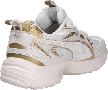 Кросівки PUMA Milenio Tech для жінок, 38 EU, Vapor Gray, Puma Gold, Warm White
