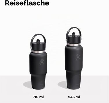 Термос-пляшка Hydro Flask Wide Flex Straw з трубочкою 946 мл, нержавіюча сталь, герметична, Shale Gray
