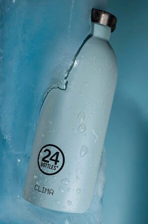 Термобутилка Clima Bottles з нержавіючої сталі, 325/482 мл, італійський дизайн, 100% герметична, зберігає тепло 12 годин, холод 24 години